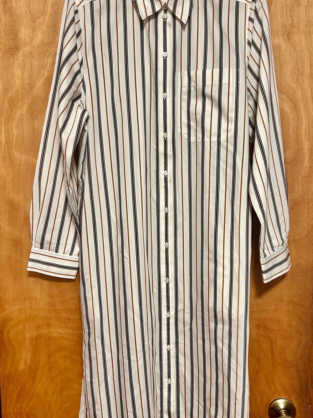 ME+EM Fluid Maxi Button-Down Shirt Dress